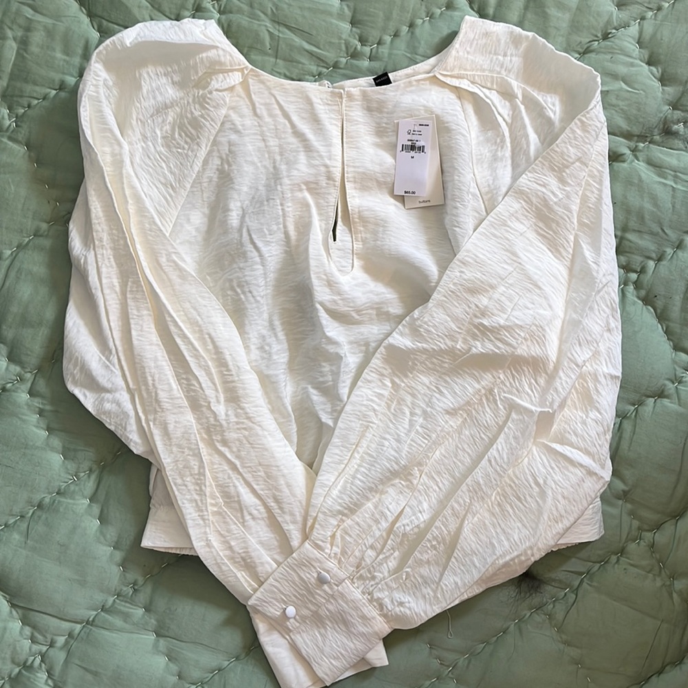 Banana Republic Silk Cropped Blouse